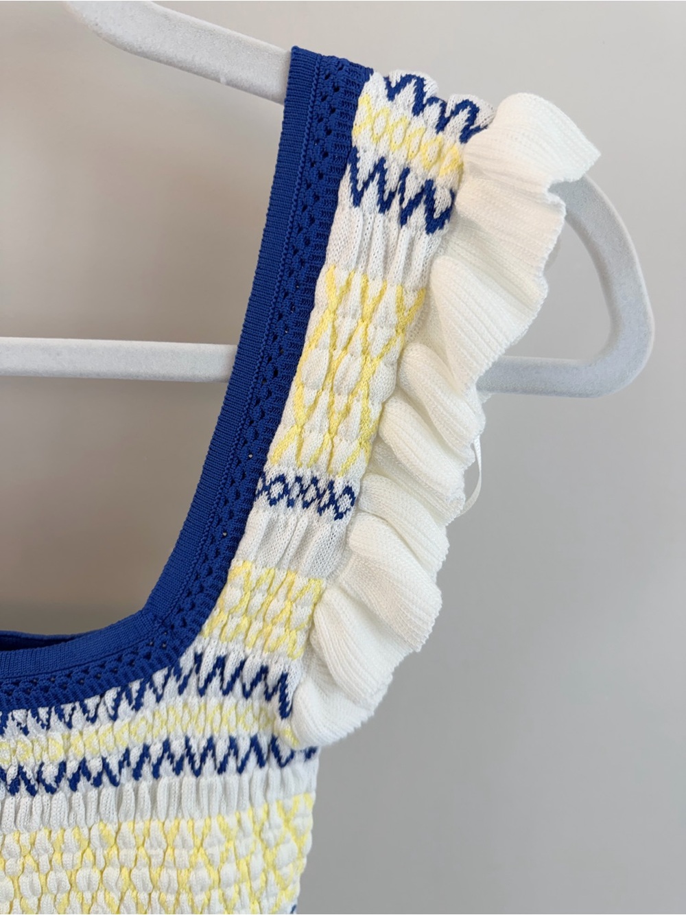 Zara Ruffle Knit Tank Top - Picture 4 of 7